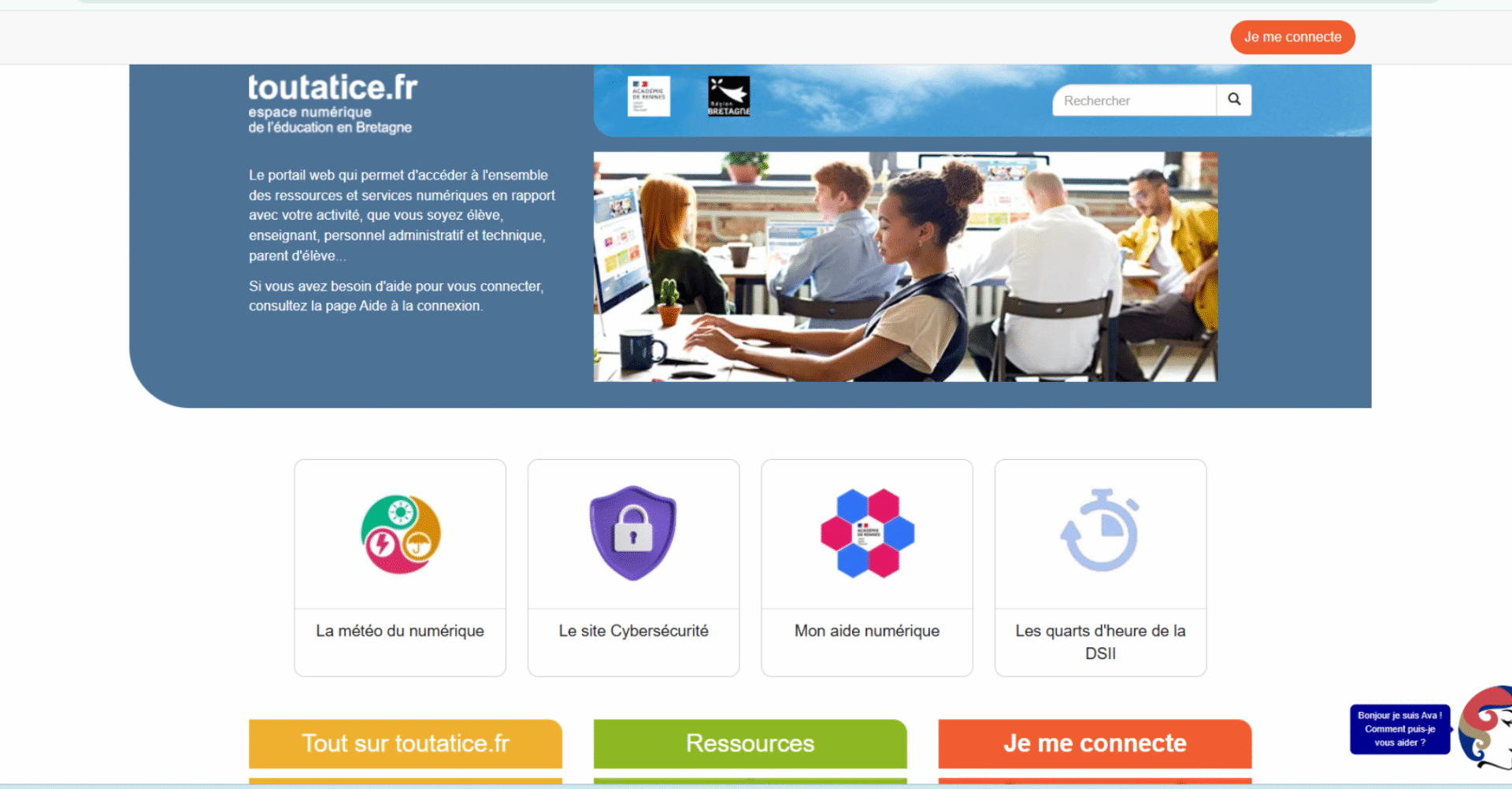 Toutatice : accéder à l’ENT officiel de l’Académie de Rennes Toutatice